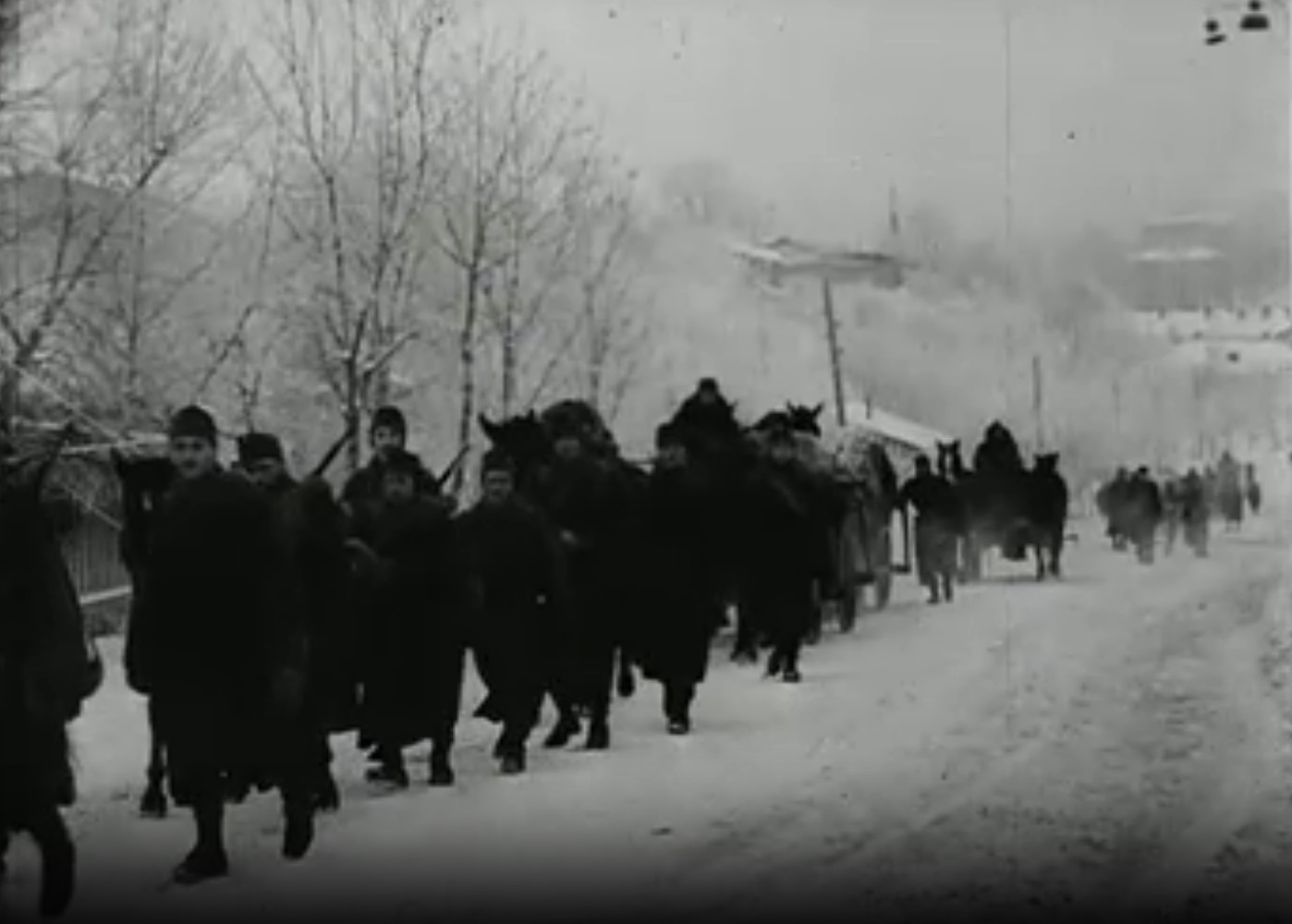 Мађарска окупациона војска у Бачкој 1942 током Рације у јануару